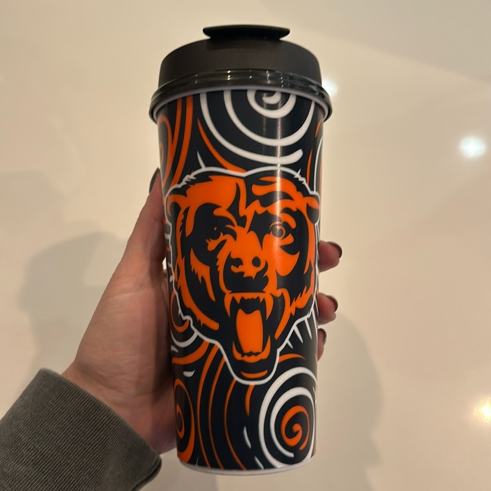 Chicago Bears Plastic Reusable Coffee Mug